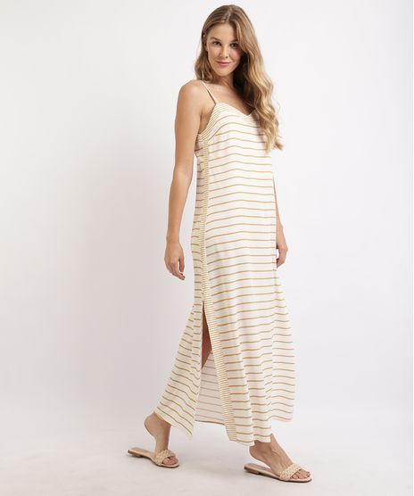 Vestido-Feminino-Longo-Listrado-Alca-Fina-Amarelo-9923975-Amarelo_1