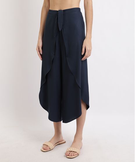 Calca-Feminina-Pantacourt-com-Faixa-para-Amarrar-Cintura-Media-Azul-Marinho-9923977-Azul_Marinho_1