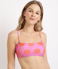 Biquini-Top-Faixa-Estampado-Poa-sem-Bojo-com-Protecao-UV50--Rosa-9922719-Rosa_1