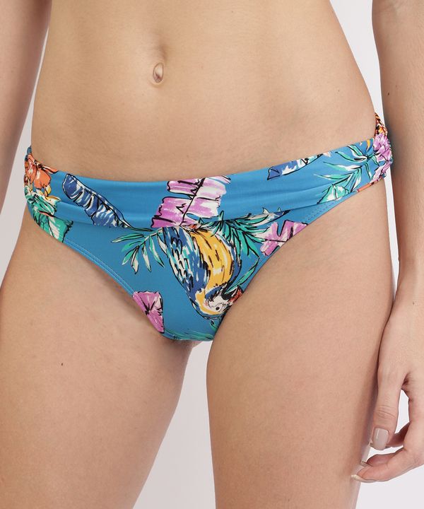 Calcinha de Biquíni Tamga Estampada Multicor GG