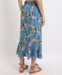 Saia-Feminina-Midi-Estampada-Flora-Transpassada-Azul-9950863-Azul_2