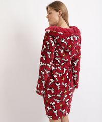 Roupao-de-Fleece-Feminino-Snoppy-com-Faixa-para-Amarrar-Manga-Longa-Vinho-9836393-Vinho_2