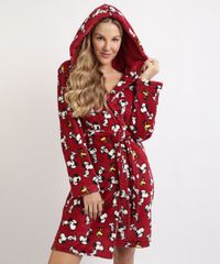 Roupao-de-Fleece-Feminino-Snoppy-com-Faixa-para-Amarrar-Manga-Longa-Vinho-9836393-Vinho_5