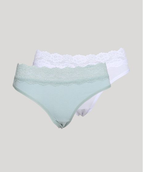 Kit-de-2-Calcinhas-Biquini-em-Malha-com-Renda-Multicor-9956917-Multicor_1