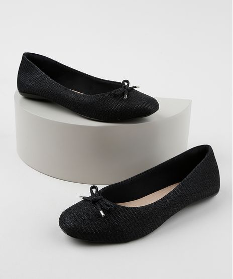Sapatilha-Feminina-Via-Uno-Bico-Redondo-com-Lurex-Preta-9948532-Preto_1