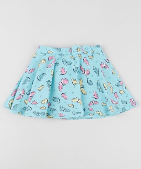 Short-Saia-Infantil-Estampado-de-Borboletas-com-Laco-e-Glitter-Azul-9954168-Azul_1
