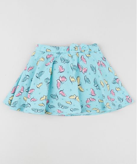 Short-Saia-Infantil-Estampado-de-Borboletas-com-Laco-e-Glitter-Azul-9954168-Azul_1