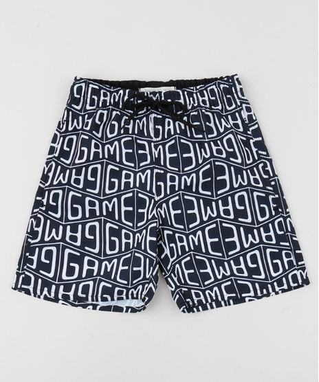 Bermuda-Infantil--Game--Estampada-Geometrica-Preta-9954476-Preto_1