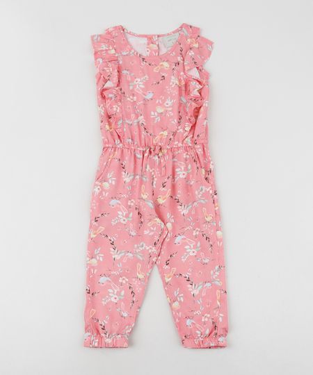 Macacao-Infantil-Longo-e-Estampado-Floral-Manga-Curta--Rosa-9955029-Rosa_1