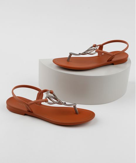 Rasteirinha-Feminina-Grendha-com-Detalhe-em-Metal-Marrom-9958704-Marrom_1