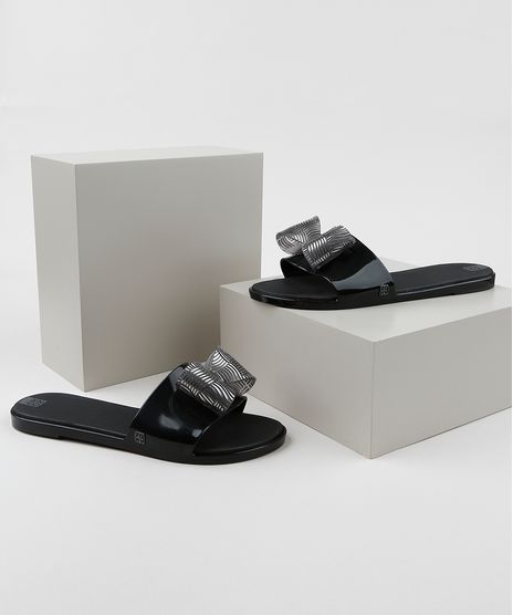 Chinelo-Zaxy-Feminino-Slide-com-Laco-Preto-9959916-Preto_1