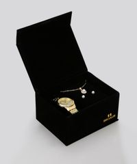 Kit-de-Relogio-Analogico-Seculus-Feminino---Colar---Brinco---28787LPSVDA1KA-Dourado-8755466-Dourado_1