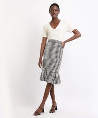 Saia-Feminina-Mindset-Midi-Estampada-Pied-de-Poule-com-Babado-Preta-9912586-Preto_3