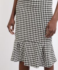 Saia-Feminina-Mindset-Midi-Estampada-Pied-de-Poule-com-Babado-Preta-9912586-Preto_4
