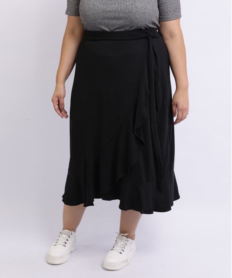 Saia-Feminina-Mindset-Plus-Size-Midi-Com-Babado-e-Transpasse-Preta-9959946-Preto_1