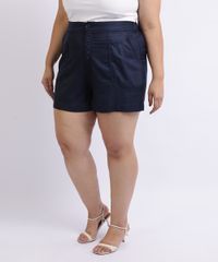 Short-Feminino-Mindset-Plus-Size-Cintura-Alta-com-Bolsos-Azul-Marinho-9959949-Azul_Marinho_1