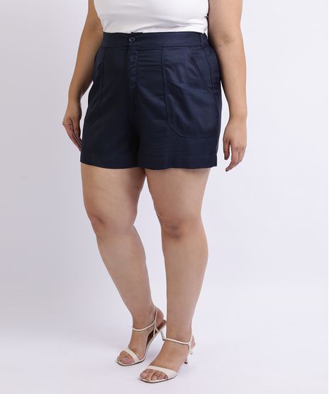 Short-Feminino-Mindset-Plus-Size-Cintura-Alta-com-Bolsos-Azul-Marinho-9959949-Azul_Marinho_1