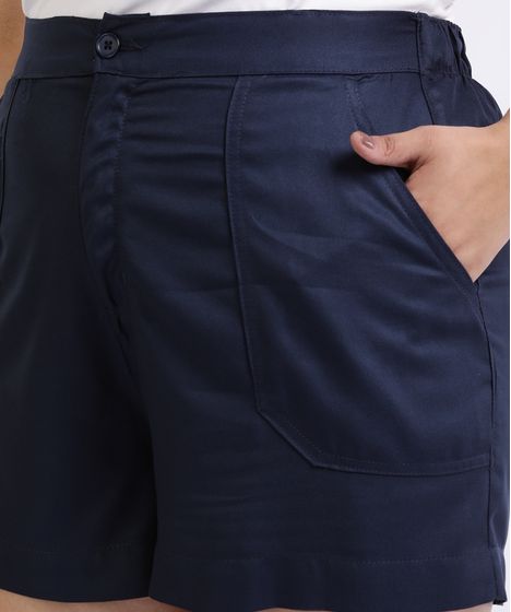 short plus size cintura alta