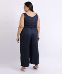 Macacao-Feminino-Mindset-Plus-Size-com-Faixa-Para-Amarrar-na-Cintura-Decote-V-Azul-Marinho-9959950-Azul_Marinho_2