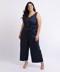 Macacao-Feminino-Mindset-Plus-Size-com-Faixa-Para-Amarrar-na-Cintura-Decote-V-Azul-Marinho-9959950-Azul_Marinho_3