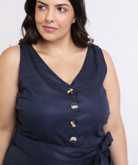 Macacao-Feminino-Mindset-Plus-Size-com-Faixa-Para-Amarrar-na-Cintura-Decote-V-Azul-Marinho-9959950-Azul_Marinho_4