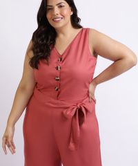Macacao-Feminino-Mindset-Plus-Size-com-Faixa-Para-Amarrar-na-Cintura-Decote-V-Rosa-Escuro-9959950-Rosa_Escuro_4 Macacao-Feminino-Mindset-Plus-Size-com-Faixa-Para-Amarrar-na-Cintura-Decote-V-Rosa-Escuro-9959950-Rosa_Escuro_4