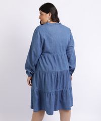 Vestido-Feminino-Mindset-Plus-Size-Curto-com-Recortes-Manga-longa-Azul-Medio-9962175-Azul_Medio_2