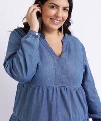 Vestido-Feminino-Mindset-Plus-Size-Curto-com-Recortes-Manga-longa-Azul-Medio-9962175-Azul_Medio_4