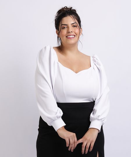 Blusa-Feminina-Mindset-Plus-Size-Decote-Princesa-Manga-Longa-Bufante-Branca-9962182-Branco_1 Blusa-Feminina-Mindset-Plus-Size-Decote-Princesa-Manga-Longa-Bufante-Branca-9962182-Branco_1
