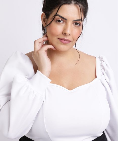 roupa branca feminina plus size