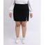 Saia-Feminina-Mindset-Plus-Size-de-Sarja-Curta-com-Fenda-Preta-9962193-Preto_1