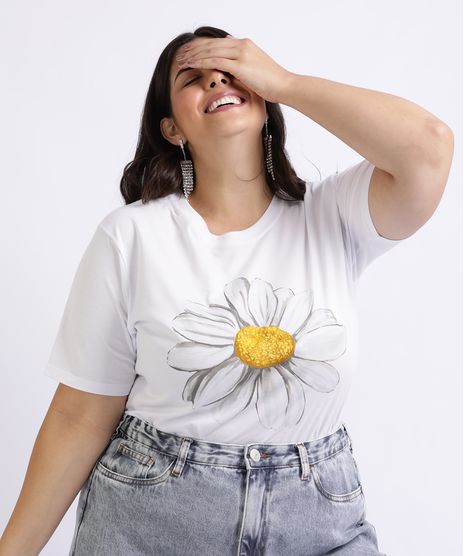 T-shirt-Feminina-Mindset-Plus-Size-Margarida-Manga-Curta-Decote-Redondo-Branca-9962513-Branco_1