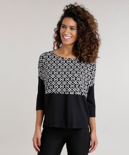 Blusa-com-Recorte-Estampado-Geometrico-Preta-8743041-Preto_1 Blusa-com-Recorte-Estampado-Geometrico-Preta-8743041-Preto_1