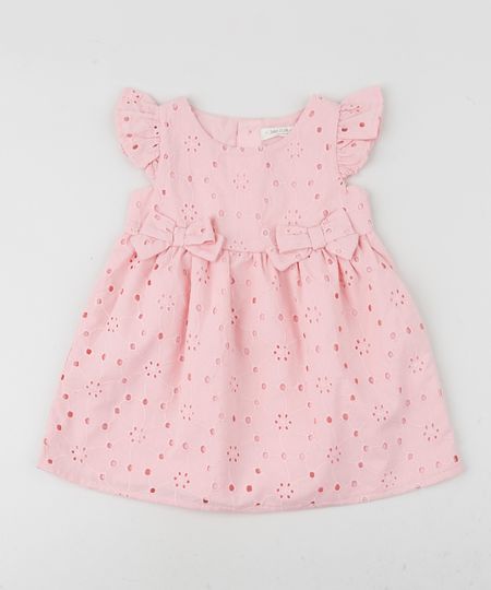 Vestido-em-Laise-Infantil-com-Lacos-Manga-Curta-Rosa-9948092-Rosa_1 Vestido-em-Laise-Infantil-com-Lacos-Manga-Curta-Rosa-9948092-Rosa_1