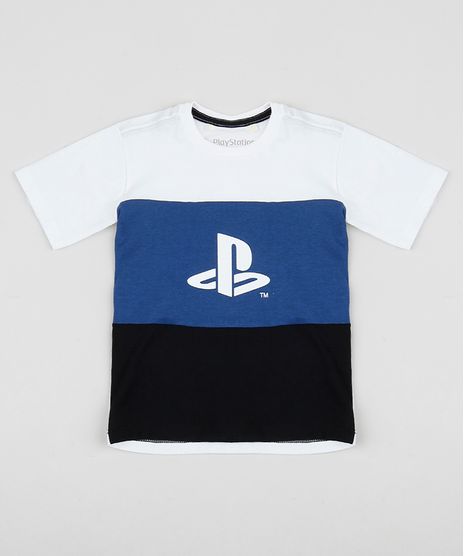 Camiseta-Infantil-Playstation-Manga-Curta-Gola-Careca-Branca-9952829-Branco_1