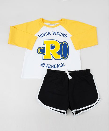 Conjunto-Juvenil-Riverdale-de-Blusa-Manga-Longa-Off-White---Short-Running-Preto-9956881-Preto_1