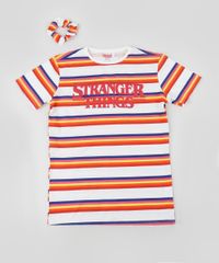 Blusa-Juvenil-Listrada-Stranger-Things-Manga-Curta---Elastico-de-Cabelo-Schunchie-Off-White-9956938-Off_White_1