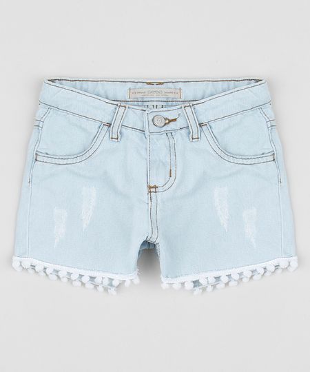 Short-Jeans-Infantil-com-Pompons-Jeans-Claro-9957873-Jeans_Claro_1