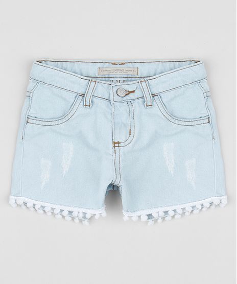 Short-Jeans-Infantil-com-Pompons-Jeans-Claro-9957873-Jeans_Claro_1