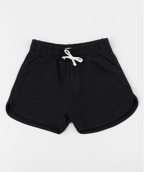Short-de-Moletom-Infantil-Running-com-Cordao--Preto-9961367-Preto_1
