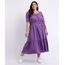 Vestido-Feminino-Mindset-Plus-Size-Longo-com-Recortes-e-Faixa-para-Amarrar-Manga-Curta-Decote-Quadrado-Roxo-9962195-Roxo_1