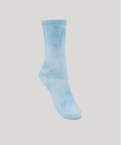 Meia-Feminina-Estampada-Tie-Dye-Cano-Alto-Azul-9963643-Azul_1