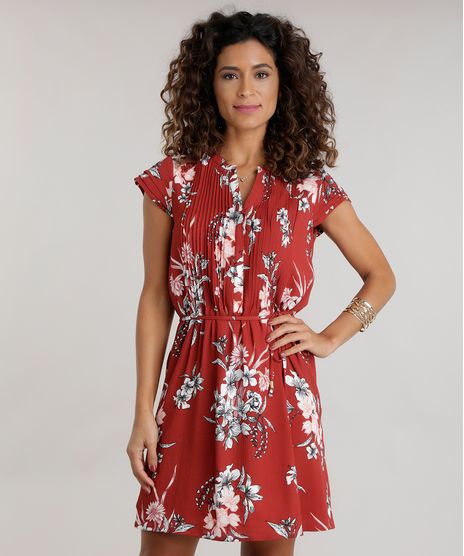 Vestido-Estampado-Floral-Laranja-Escuro-8582951-Laranja_Escuro_1