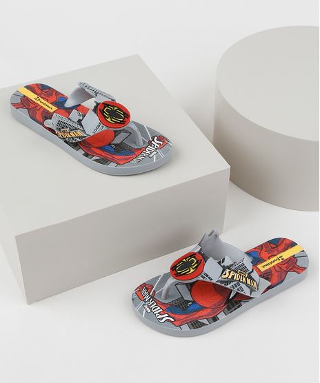 Chinelo-Infantil-Ipanema-Homem-Aranha-Estampado-Cinza-9954709-Cinza_1