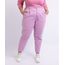 Calca-de-Sarja-Mindset-Feminina-Plus-Size-Mom-Cintura-Alta-com-Bolsos-Rosa-9955613-Rosa_1