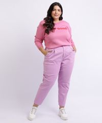 Calca-de-Sarja-Mindset-Feminina-Plus-Size-Mom-Cintura-Alta-com-Bolsos-Rosa-9955613-Rosa_3