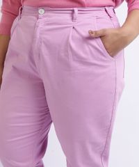 Calca-de-Sarja-Mindset-Feminina-Plus-Size-Mom-Cintura-Alta-com-Bolsos-Rosa-9955613-Rosa_4
