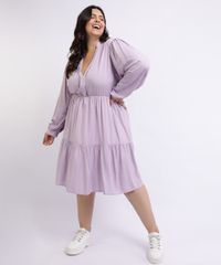 Vestido-Feminino-Mindset-Plus-Size-Curto-Manga-Longa-com-Babado-Lilas-9955616-Lilas_3
