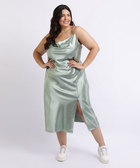 vestidos finos plus size