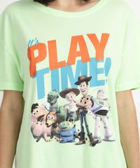 Blusa-Feminina-Toy-Story---Play-Time--Manga-Curta-Decote-Redondo-Verde-9953068-Verde_4